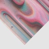 Holografisch parelmoer glanzend druipend tissuepapier (Detail)