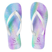 Holografisch pasta, kleurrijk beeld teenslippers (Voetbed)