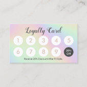 Holografisch pastel Beauty Salon Spa Loyalty (Voorkant)