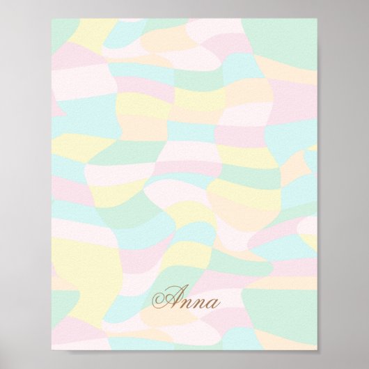 Holografisch patroon Aangepaste naam Poster (Voorkant)