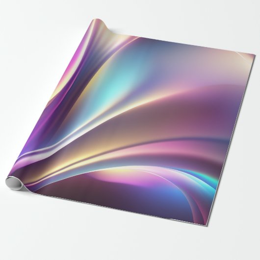 Holografisch patroon cadeaupapier (Uitgerold)