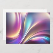 Holografisch patroon feestdagenkaart (Voorkant / Achterkant)