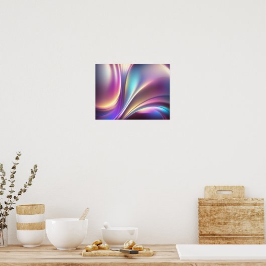 Holografisch patroon poster (Keuken)