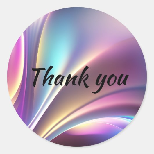 Holografisch patroon ronde sticker (Voorkant)