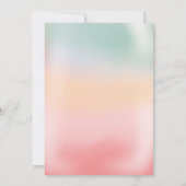 Holografisch Pop baby shower Kaart (Achterkant)