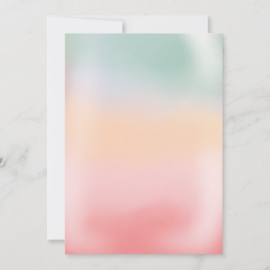 Holografisch Pop baby shower Kaart (Achterkant)