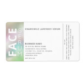 Holografisch professioneel haar en skincare-produc etiket (Voorkant)