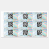 Holografisch QR-code Bedrijfsnaam Aangepast Labels (Vel)