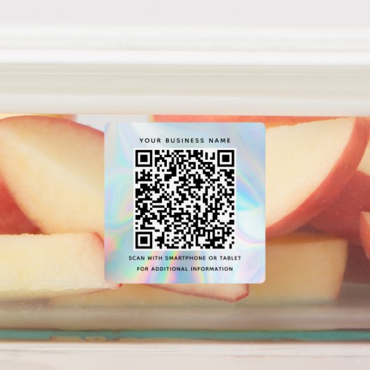 Holografisch QR Code Business en Professional Labels (Aangebracht)