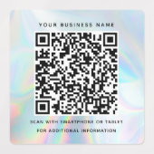 Holografisch QR Code Business en Professional Labels (Design 1)