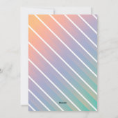 Holografisch Red Bow Elegant Kerstdiner Feestdagenkaart (Achterkant)