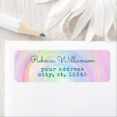 Holografisch regenboogvormig paastheeldraf etiket (Insitu)