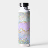 Holografisch Roze Glitter Effect Unicorn Mermaid Waterfles (Links)