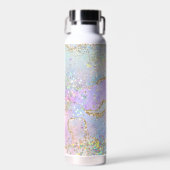 Holografisch Roze Glitter Effect Unicorn Mermaid Waterfles (Voorkant)