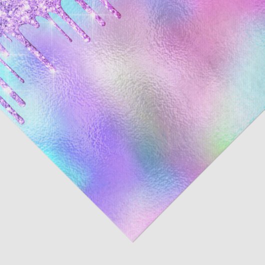 Holografisch roze glitter-schijven Bridal Sweet16t Tissuepapier (Detail)