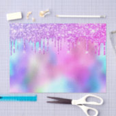 Holografisch roze glitter-schijven Bridal Sweet16t Tissuepapier (Craft)