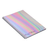 Holografisch roze huiswerk notitieboek (Rechterzijde)