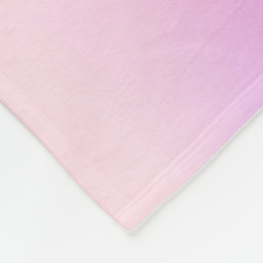 Holografisch roze paars naamscript fleece deken (Hoek)