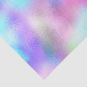 Holografisch roze pastel Baby Blue Bridal Sweet16t Tissuepapier (Detail)