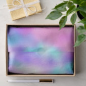 Holografisch roze pastel Baby Blue Bridal Sweet16t Tissuepapier (Geschenk)