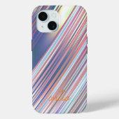 Holografisch Schattige Gestreept Meisje Case-Mate iPhone Case (Achterkant)