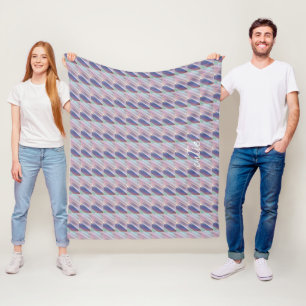 Holografisch Schattige Gestreept Meisje Fleece Deken