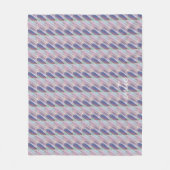 Holografisch Schattige Gestreept Meisje Fleece Deken (Voorkant)