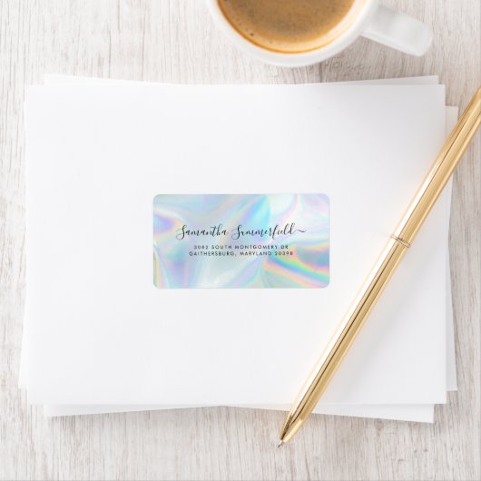 Holografisch schoonheidssalon Modern Etiket (Insitu)