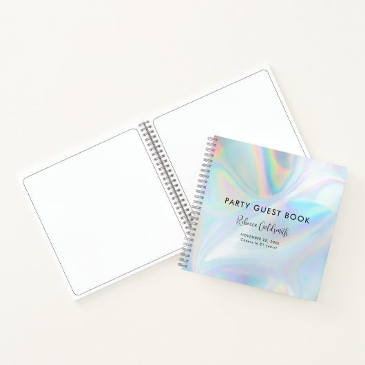 Holografisch script op feestdag notitieboek (Binnen)