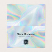 Holografisch scriptbeheerderscode QR Visitekaartje (Buitenkant ongevouwen)