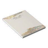 Holografisch Signature Script Modern Glam Glitter Notitieblok (Schuin)
