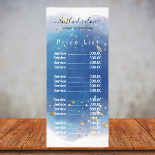 Holografisch Signature Script Modern Glam Glitter Reclamekaart