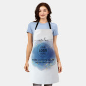 Holografisch Signature Script Modern Glam Glitter Schort (Gedragen)