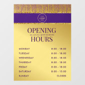 Holografisch Signature Script Modern Gouden Glitte Raamsticker (Vel)