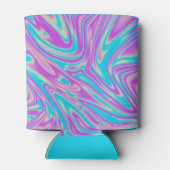 Holografisch Trendy Vloeibaar Patroon Ontwerp Blikjeskoeler (Achterkant)