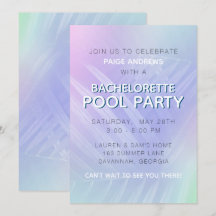 Holografisch tropisch blad Bachelorette Party