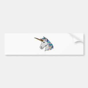 holografisch unicorn bumpersticker