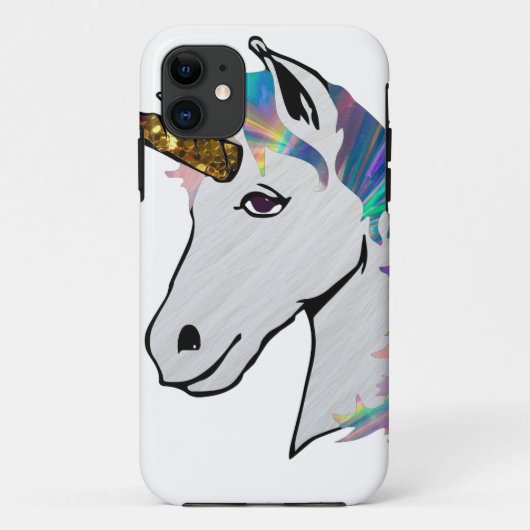 holografisch unicorn Case-Mate iPhone case (Achterkant)