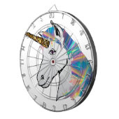 holografisch unicorn dartbord (Voorkant Rechts)
