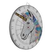 holografisch unicorn dartbord (Voorkant Links)
