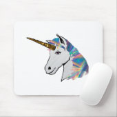 holografisch unicorn muismat (Met muis)