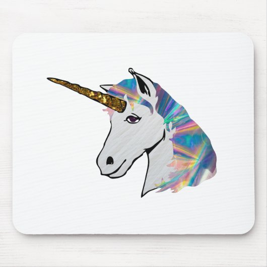 holografisch unicorn muismat (Voorkant)