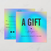 Holografisch Unicorn regenboogkopje Modern Salon S (Voorkant / Achterkant)