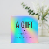 Holografisch Unicorn regenboogkopje Modern Salon S (Staand voorkant)