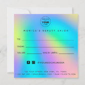 Holografisch Unicorn regenboogkopje Modern Salon S (Achterkant)