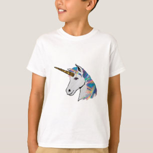 holografisch unicorn t-shirt
