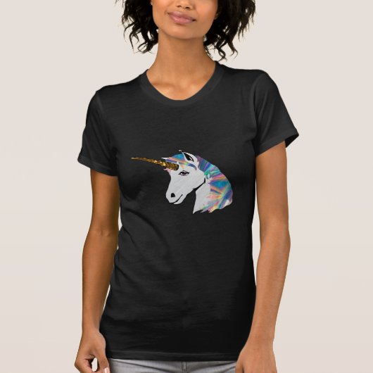 holografisch unicorn t-shirt (Voorkant)