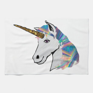 holografisch unicorn theedoek