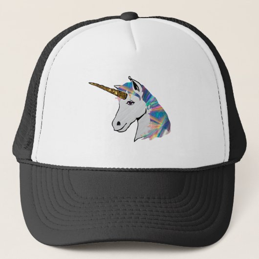 holografisch unicorn trucker pet (Voorkant)