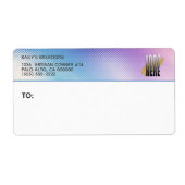 Holografisch Uw Adres van de Terugkeer Bedrijfs va Etiket (Voorkant)